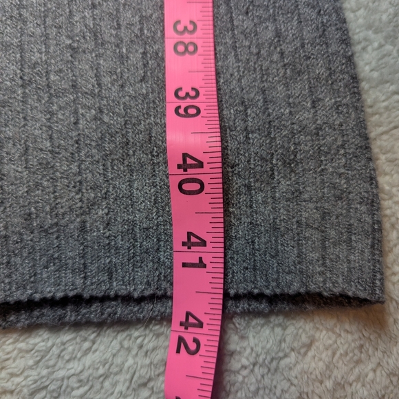 ARDENE Gray Ribbed Knit Wide-Leg Pants - Picture 4 of 7